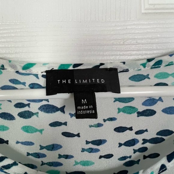 The limited M blue green blouse top - Picture 3 of 3